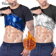 Men Sauna Vest Polymer Sweat Slimming Weight Loss Sauna Suit Tank Top Zipper Body Shaper Shirt