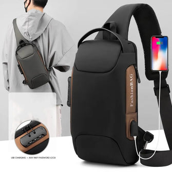 New Fashion Anti-Theft Sling Shoulder Bag With Password Lock