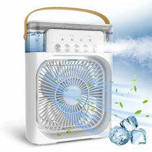 Portable 3 In 1 Humidifier Fan Mini Air Conditioners USB Mini fan LED Night Light Water Mist Fun Air Cooler