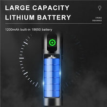 Portable Rechargeable Powerful LED Flashlight, Aluminum Alloy Zoom Flashlight