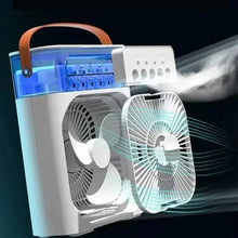 Portable 3 In 1 Humidifier Fan Mini Air Conditioners USB Mini fan LED Night Light Water Mist Fun Air Cooler
