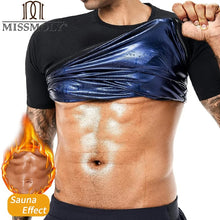 Men Sauna Vest Polymer Sweat Slimming Weight Loss Sauna Suit Tank Top Zipper Body Shaper Shirt