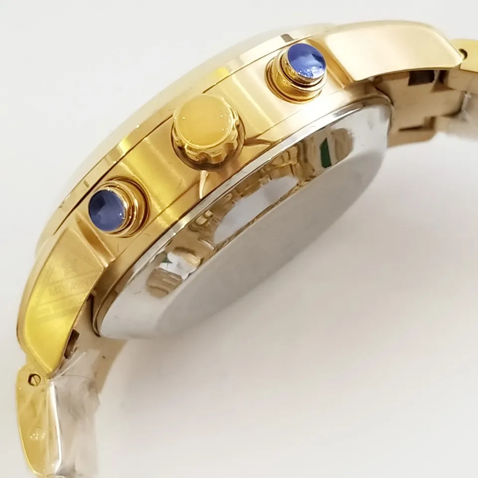 Al Fajar Stainless Steel Dual Time Watch with Azan, Qibla, Prayer Alar