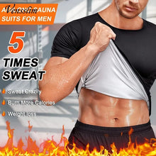 Men Sauna Vest Polymer Sweat Slimming Weight Loss Sauna Suit Tank Top Zipper Body Shaper Shirt
