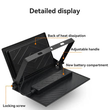 Solar Flood Light Remote Control Solar Powered Spotlight Outdoor Waterproof Street Light Adjustable