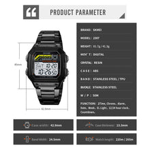SKMEI Business Waterproof Stainless Steel Digital Watch
