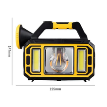 Solar Portable Lamp Multi-functional Outdoor Searchlight Strong Light Large Capacity Long Battery Life
