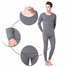 Men's Winter Thermal Underwear Velvet Thick Underwear Set