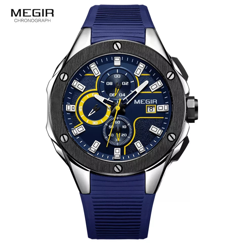 MEGIR 2053 Luxury Sports Waterproof Chronograph Watch arzaan.pk