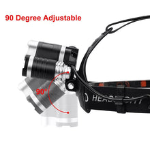 Five Headlights Strong Headlamp Light, Super Bright Rechargeable Long Shot Super Bright Head-Mounted LED Miners Lamp Flashlight