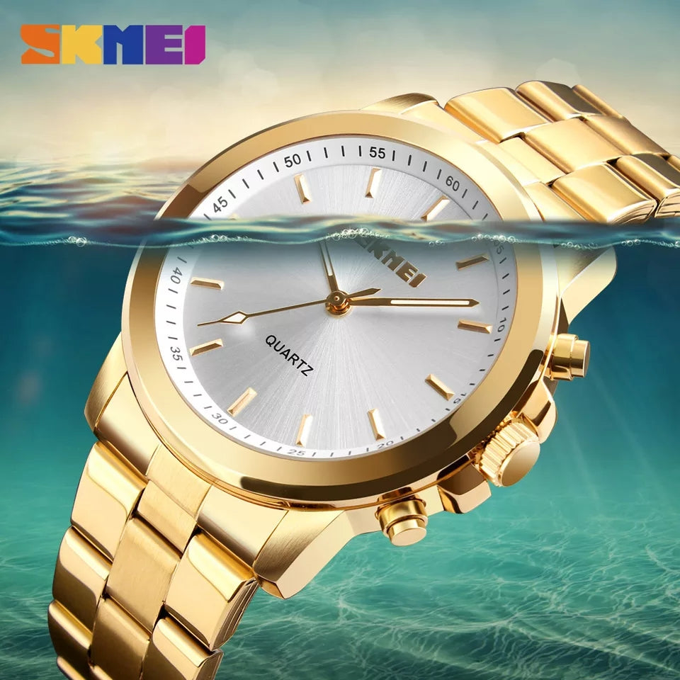 SKMEI 1324 Stainless Steel Pedometer Tracker Bluetooth Smartwatch arzaan.pk