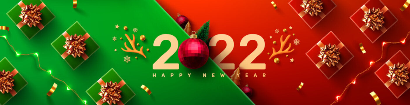 Happy New Year 2022 Shopping - Online Sales and Shopping Deals