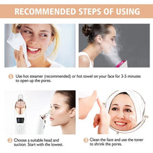 Blackhead Remover Vacuum Suction USB Rechargeable Facial Pore Cleaner Spot Acne Pimple Black Head Deep Extractor Skin Care Kit