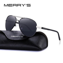 MERRY'S Men's Luxury Aviator Branded Design Pilot Sunglasses