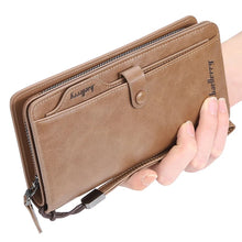 HENGSHENG Double Cardholder Long Wallet for Mobile