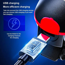 Solar Bicycle Headlight Rechargeable Bike Headlight with Horn Solar Power Waterproof