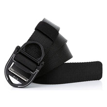 Men's Tactical Belt Heavy Duty Adjustable Style Nylon Belt with Metal Buckle
