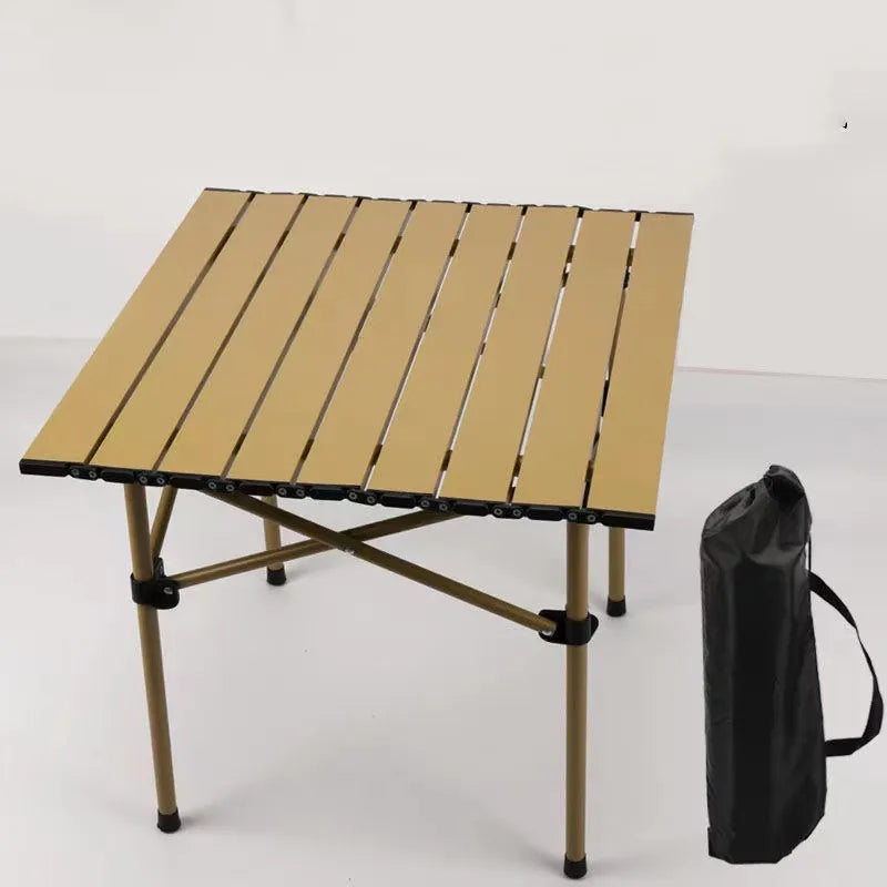 Outdoor Folding Table Ultralight Aluminum Alloy Collapsible Desk for Camping Picnic