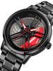 Men's Luxury Watch Waterproof Rotary Sport Car Rim Man Watch