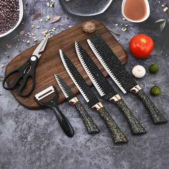 Zepter Brand 6 PCS Stainless Steel Kitchen Knives Set