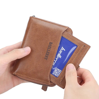Kavi's Men's PU Leather RFID Blocking Business Wallet