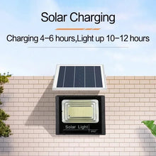 Solar Flood Light Remote Control Solar Powered Spotlight Outdoor Waterproof Street Light Adjustable