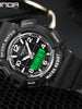 SANDA 6018 Sports Luxury Dual Time Waterproof Wrist Watch