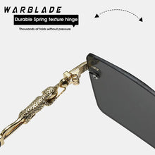 New Fashion Rimless Square Sunglasses Cut Edge UV400