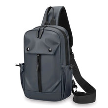 Men's Shoulder Messenger Bag, Large Capacity and Lightweight Waterproof Breast Bag Multi-functional Leisure Travel Backpack