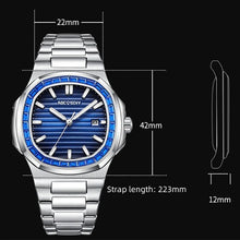 Rhinestone Men's Watch Business Casual Waterproof Quartz Wristwatch