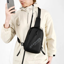 Trendy Men's Chest Bag Large Capacity Casual Fashion Backpack Waterproof Lightweight Crossbody Bag