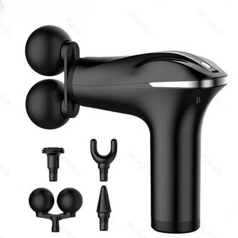 Double Head Massage Gun Rechargeable Handheld Muscle Massager
