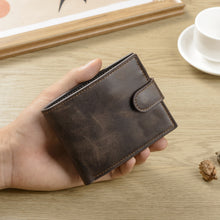 GZCZ Genuine Leather RFID Blocking Business Wallet
