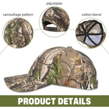 Jungle Camouflage Wild Hunting Cap Durable Curved Brim Breathable & Lightweight
