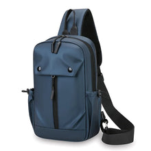 Men's Shoulder Messenger Bag, Large Capacity and Lightweight Waterproof Breast Bag Multi-functional Leisure Travel Backpack