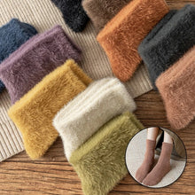 5 Pairs Winter Warm Soft Fluffy Socks Women Velvet Solid Thicken Thermal Mink Fur Sock