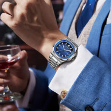 Rhinestone Men's Watch Business Casual Waterproof Quartz Wristwatch