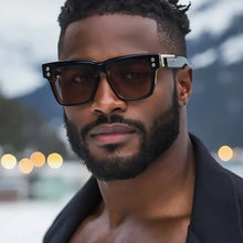 Stark Sunglasses Vintage Square Metal Frame Eyewear