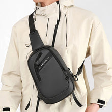 Men's Chest Bag, Large-capacity USB Charging Shoulder Bag, Multi-functional and Versatile Waterproof CrossbodyBag