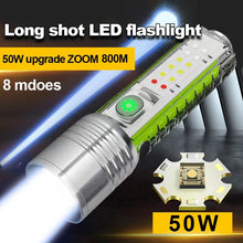 Rechargeable LED Torch Lamp with Magnet Camping COB Light Multifunction Portable