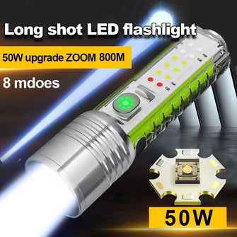 Rechargeable LED Torch Lamp with Magnet Camping COB Light Multifunction Portable