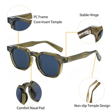 Premium Square Frame Polarized Sunglasses – Classic Black UV400 Eyewear