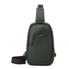 Men's Chest Bag, Large-capacity USB Charging Shoulder Bag, Multi-functional and Versatile Waterproof CrossbodyBag