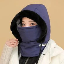 Winter Thickened Balaclava Hat - Winter Hat with Neck Gaiter Adjustable with Wind Rope