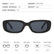Women's Retro Style Rectangle Sunglasses UV 400 Protection Square Frame