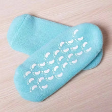 2 PCS Silicone Moisturizing Gel Socks for Cracked Heels - Reusable Foot Mask