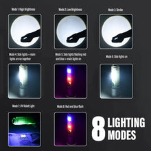 Rechargeable LED Torch Lamp with Magnet Camping COB Light Multifunction Portable