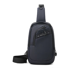 Men's Chest Bag, Large-capacity USB Charging Shoulder Bag, Multi-functional and Versatile Waterproof CrossbodyBag