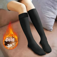 2 Pairs Women's Thickened Warm Knee Velvet Socks Thigh High Tube Stocking Socks