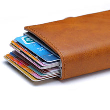 Premium RFID Blocking Pop-Up Card Holder Wallet – Slim & Secure
